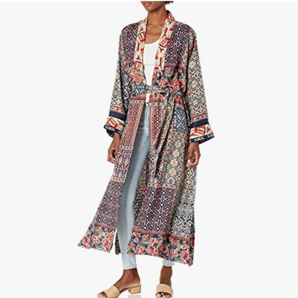 Johnny Was Patchwork Reversible Kimono - image 1